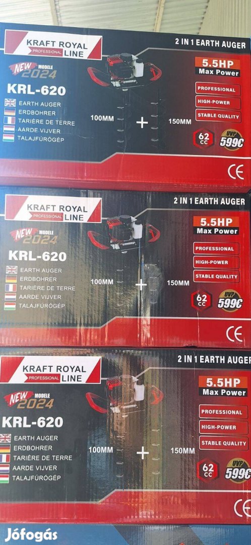 Benzines Talajfúró új
