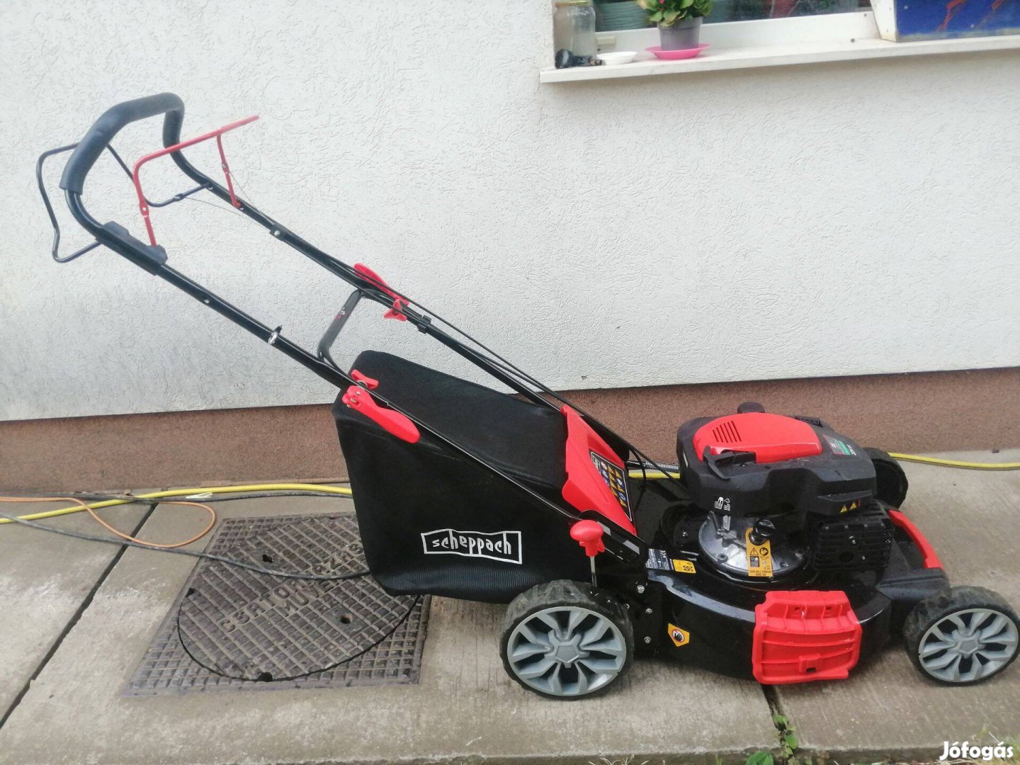 Benzines fűnyíró MS225-56 scheppach - 6 LE | 56 cm vágási szélesség |
