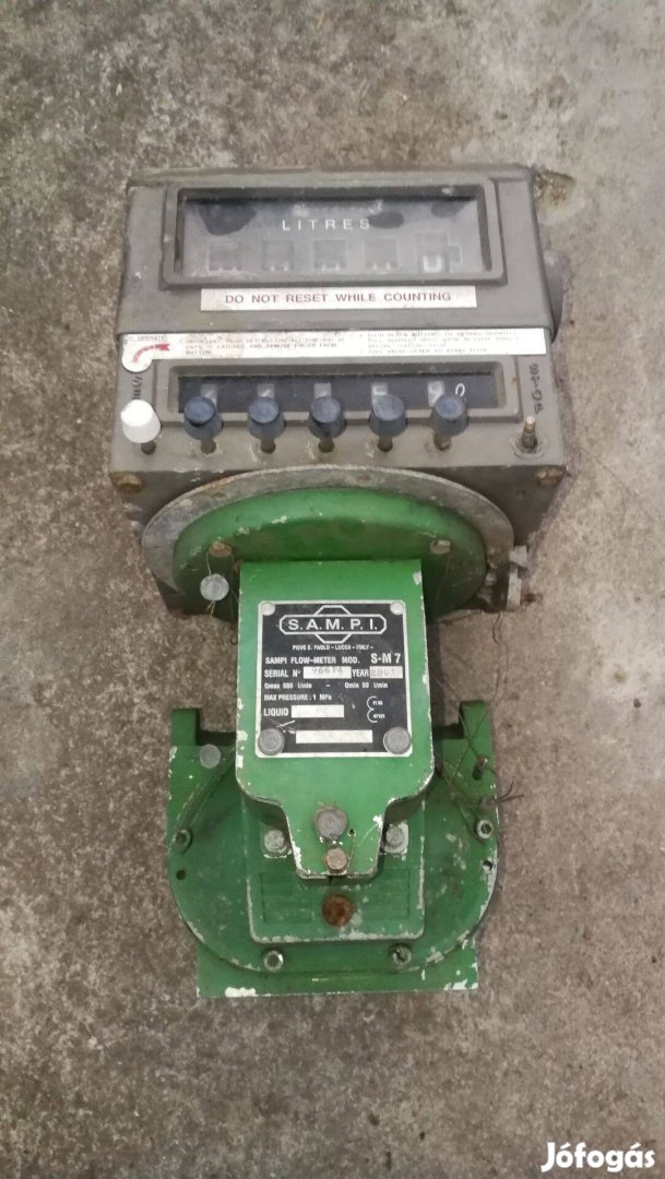 Benzinkút retro mechanikus pumpa + számláló egység USA + olasz