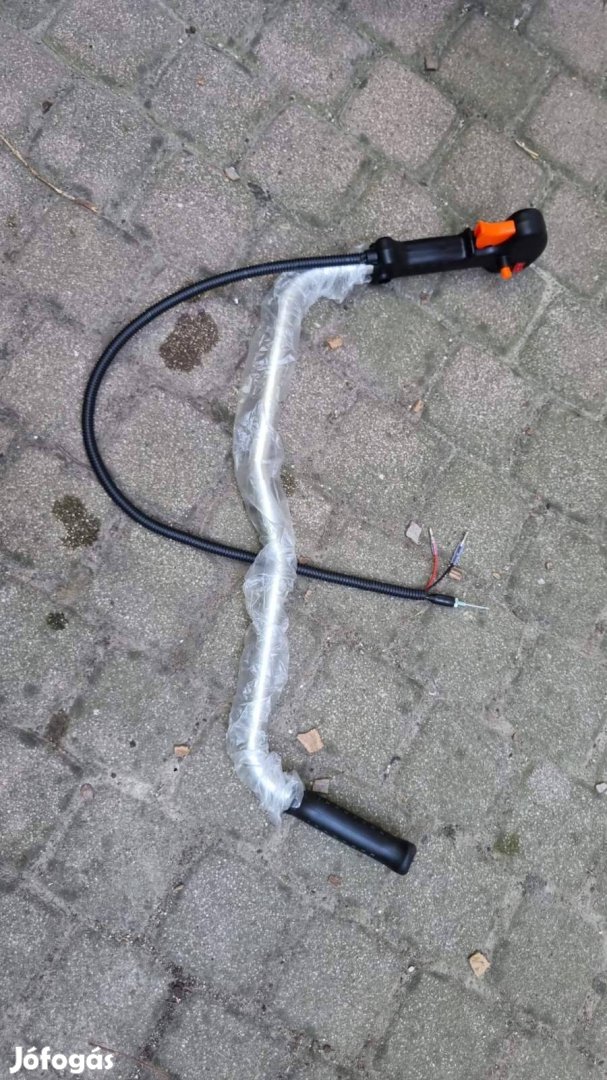 Benzinmotoros fűkaszához, komplett gázkar egység markolattal