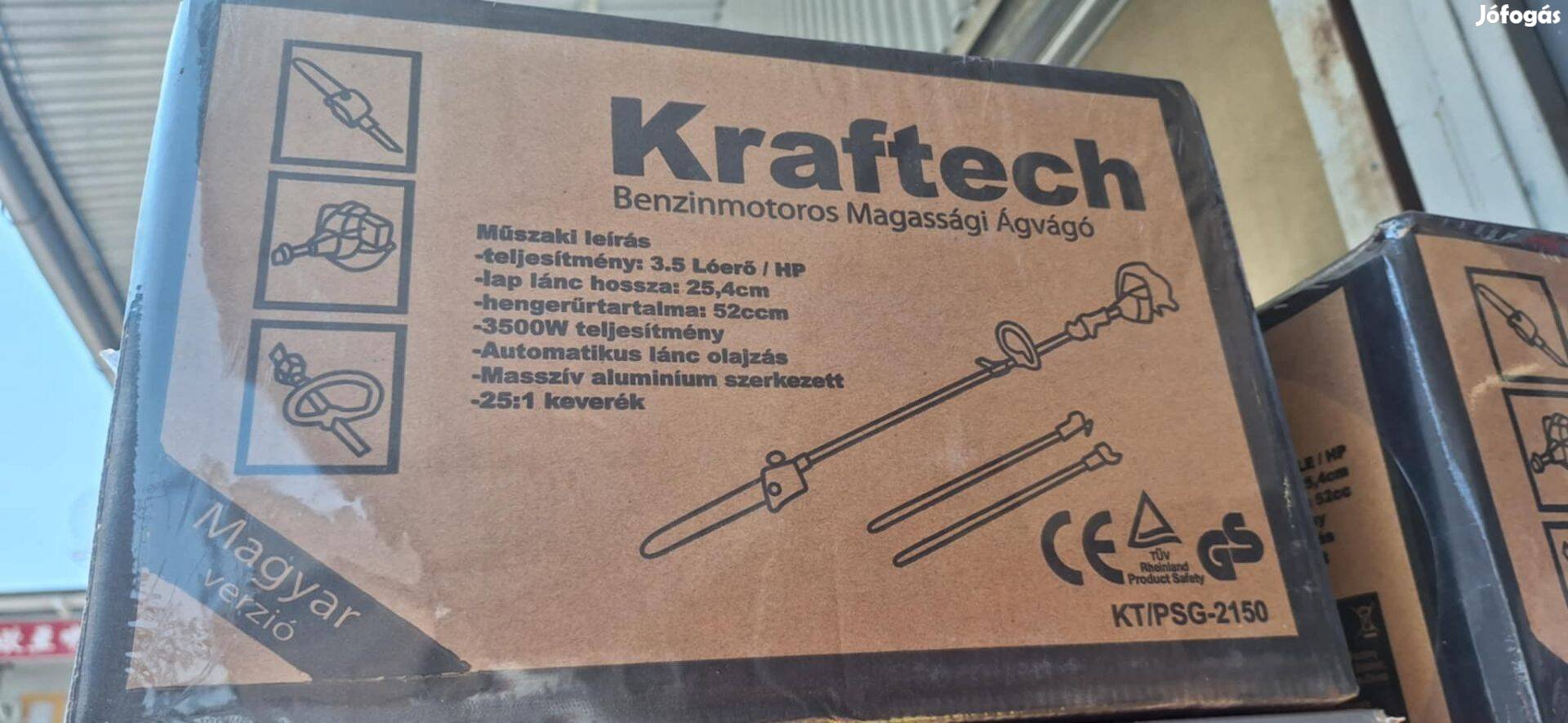Benzinmotoros magassági ágvágó