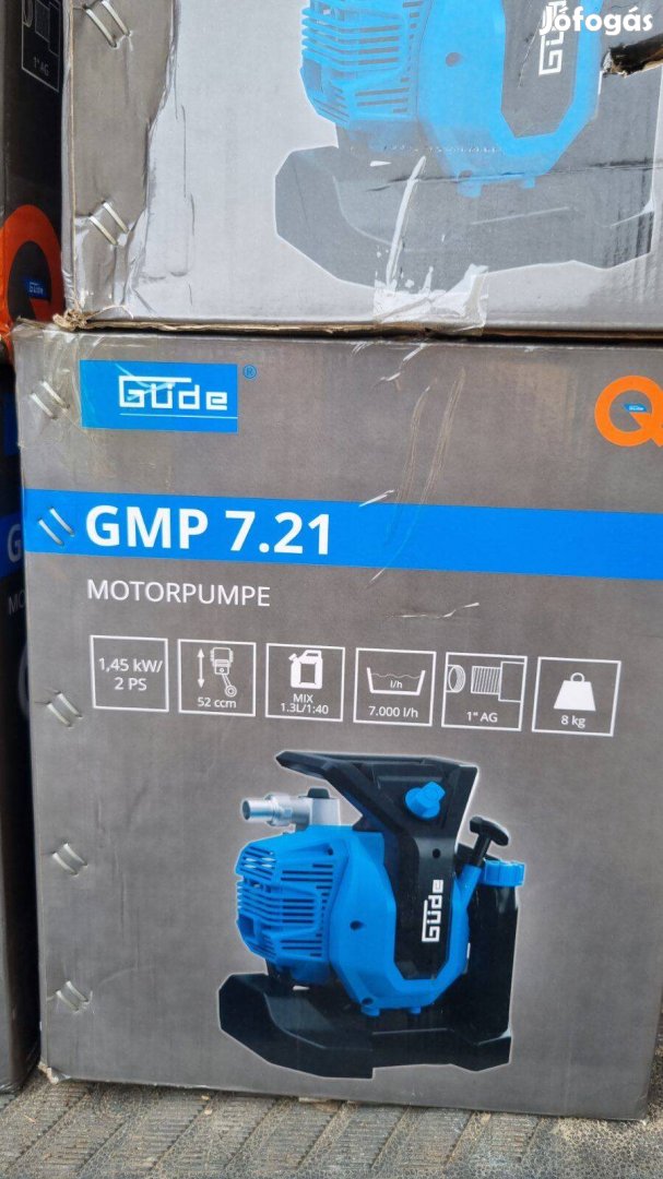 Benzinmotoros vízszivattyú 1,45 kW teljesítménnyel, 1 colos szivattyú