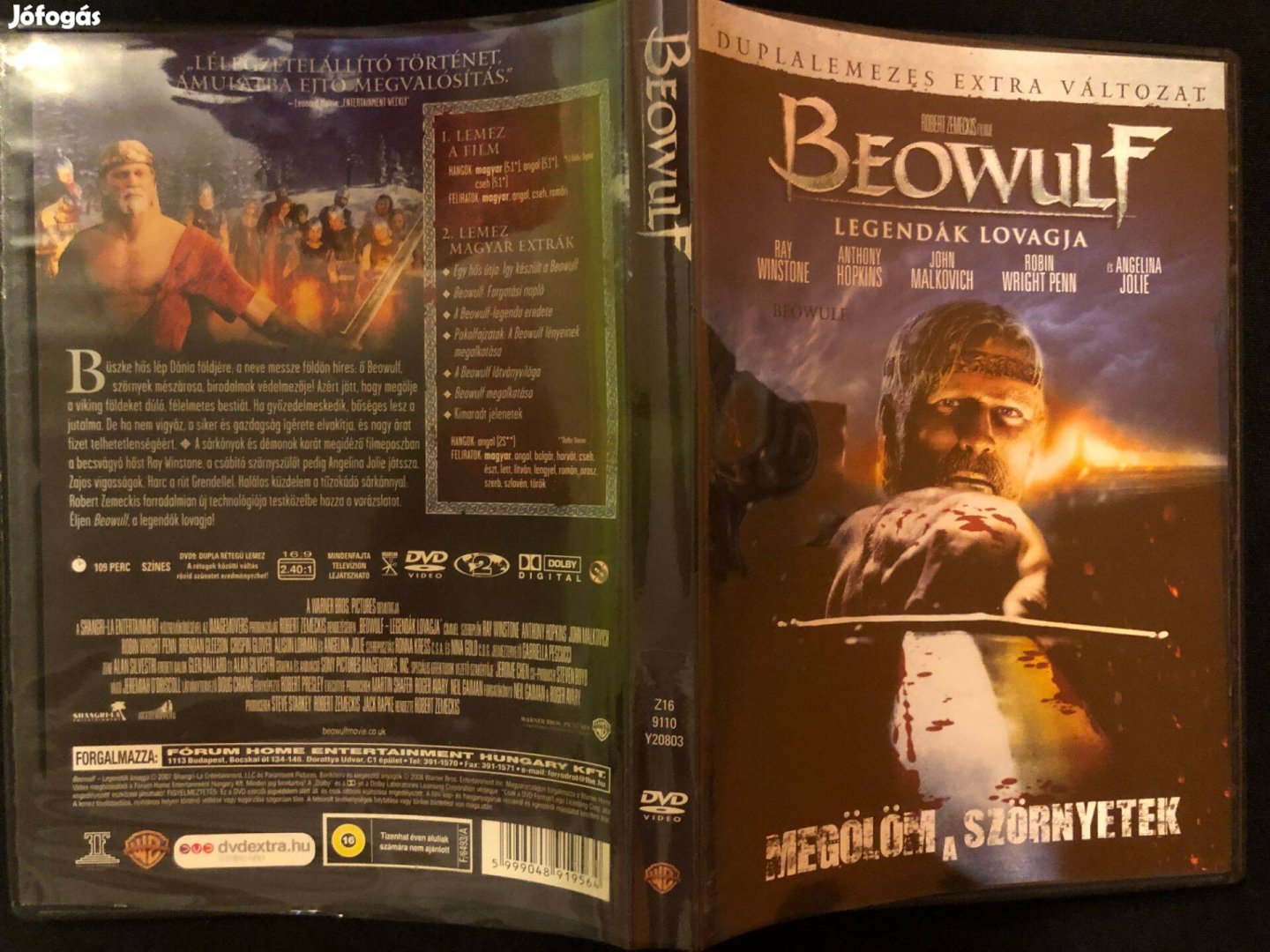 Beowulf DVD Legendák lovagja(karcmentes, duplalemezes extra változat