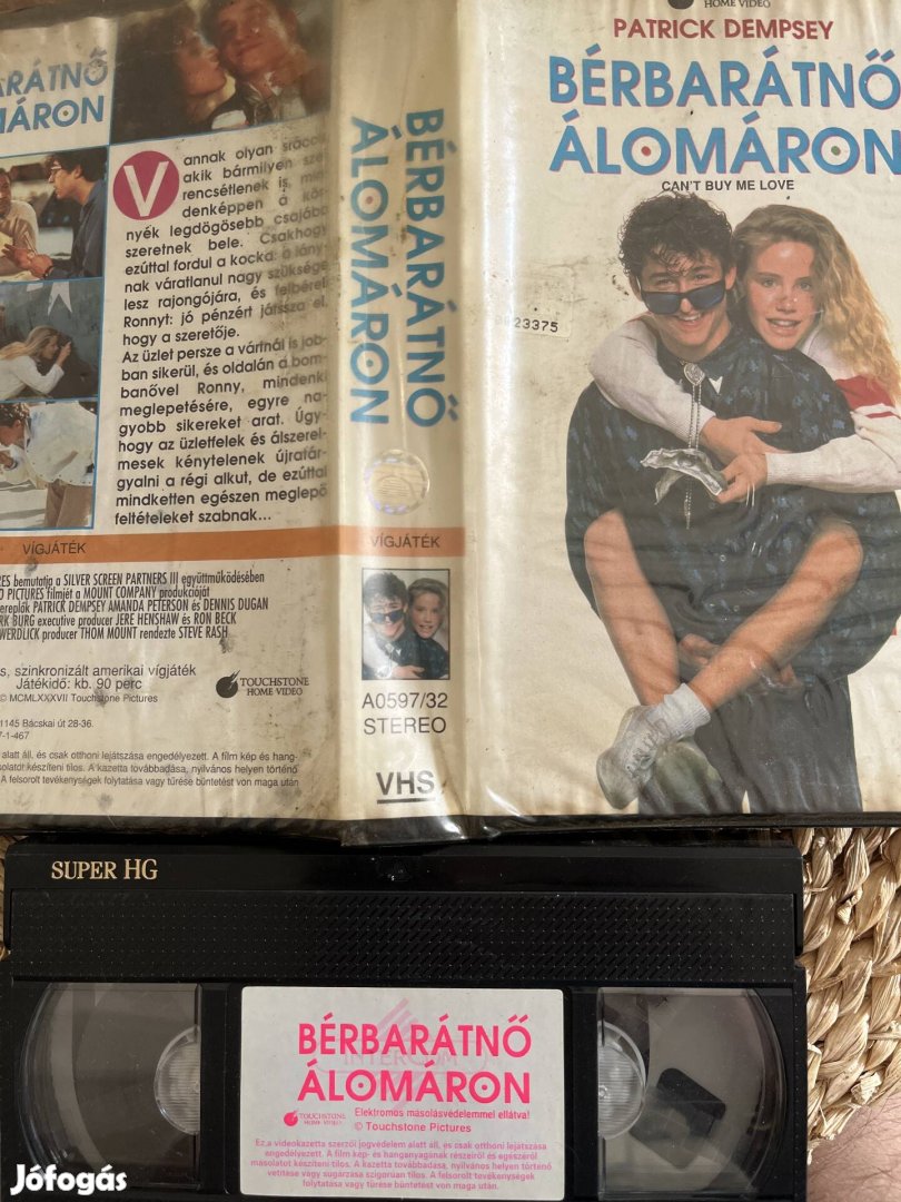 Bérbarátnő álomáron vhs kazetta