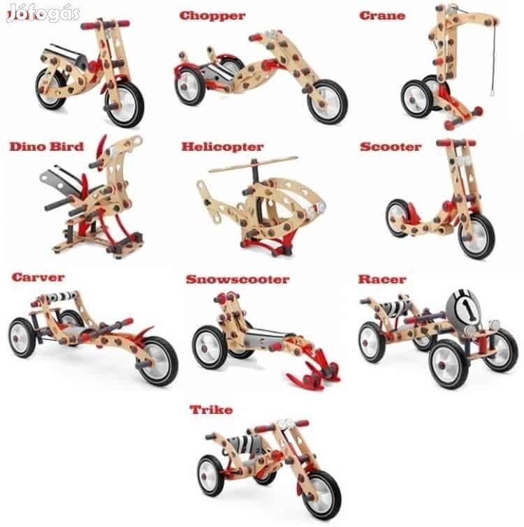 Berg moov fa építőjáték gokart roller chopper versenyautó