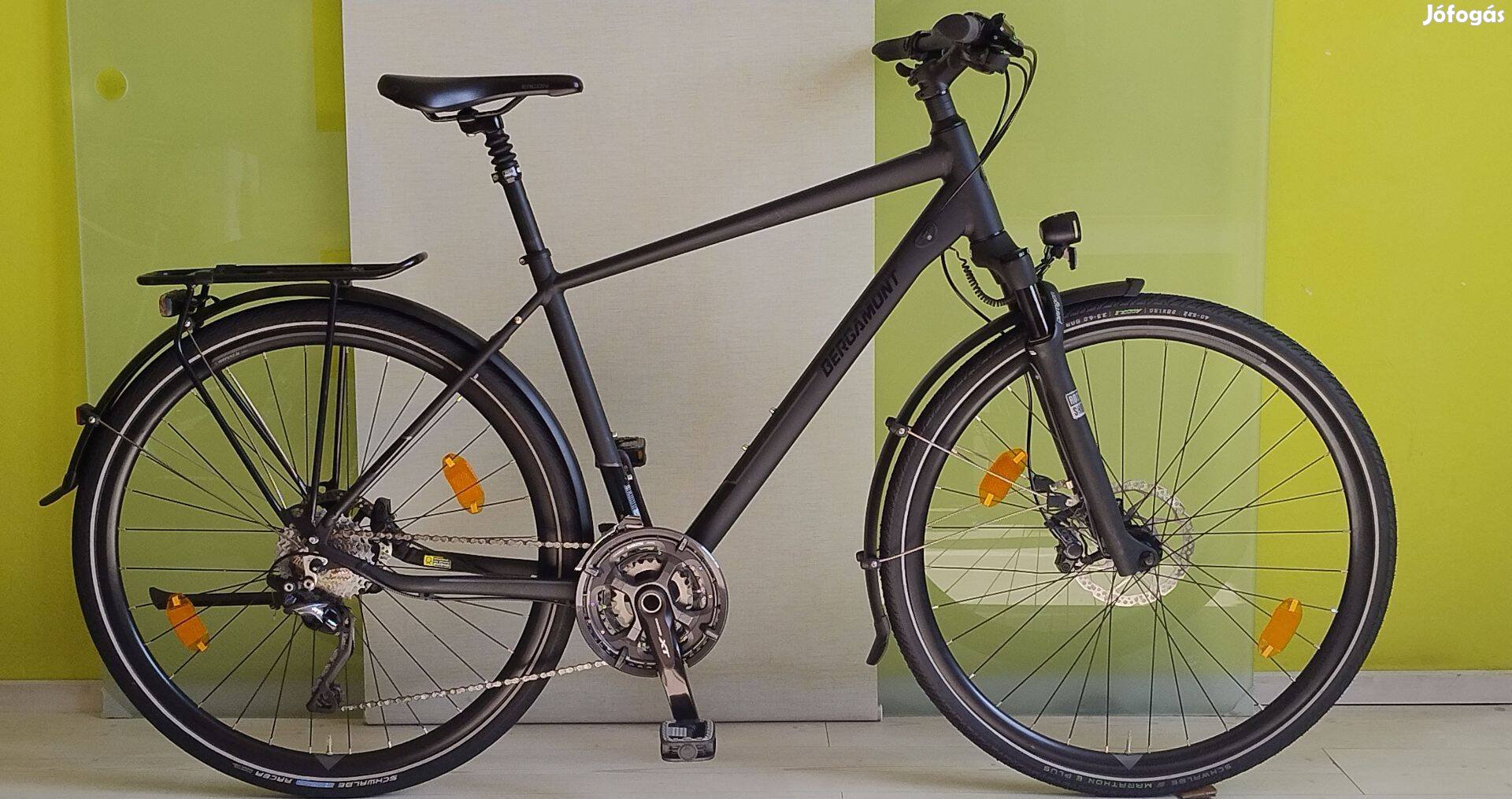 Bergamont Horizon, agydinamó, hidraulikus fék, légrugó,