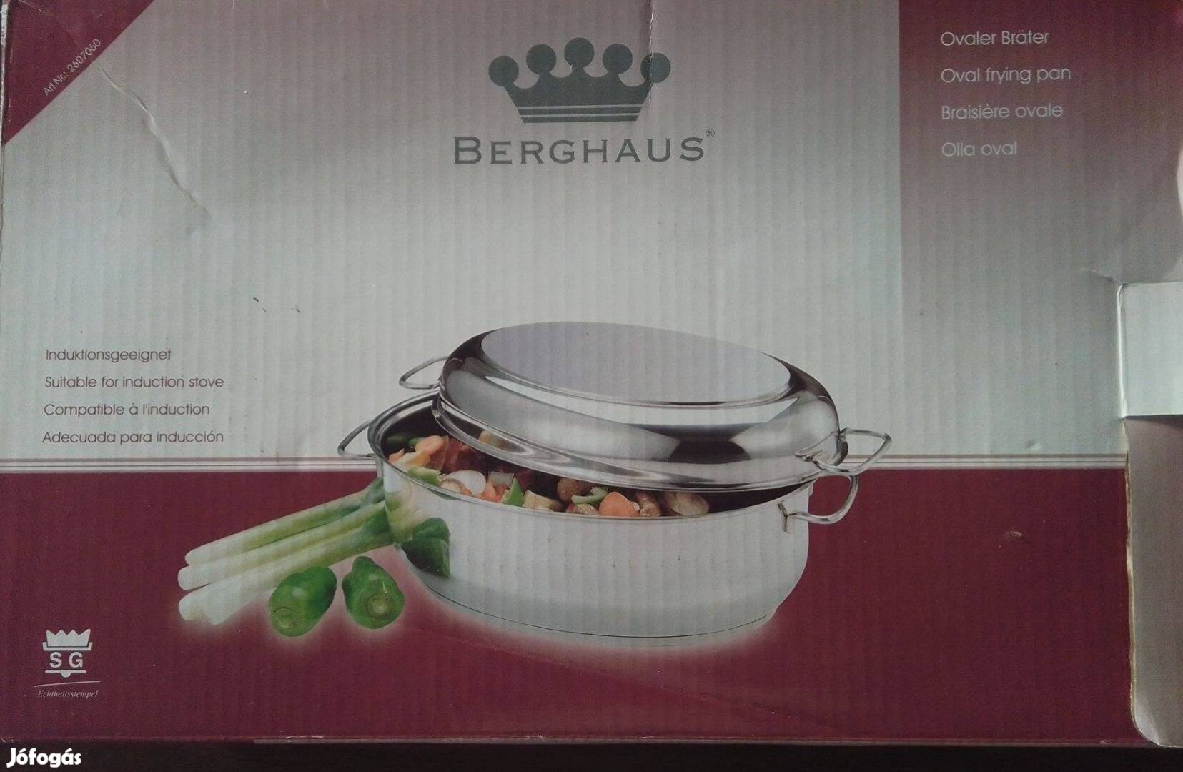 Berghaus rozsdamentes kacsasütő edény