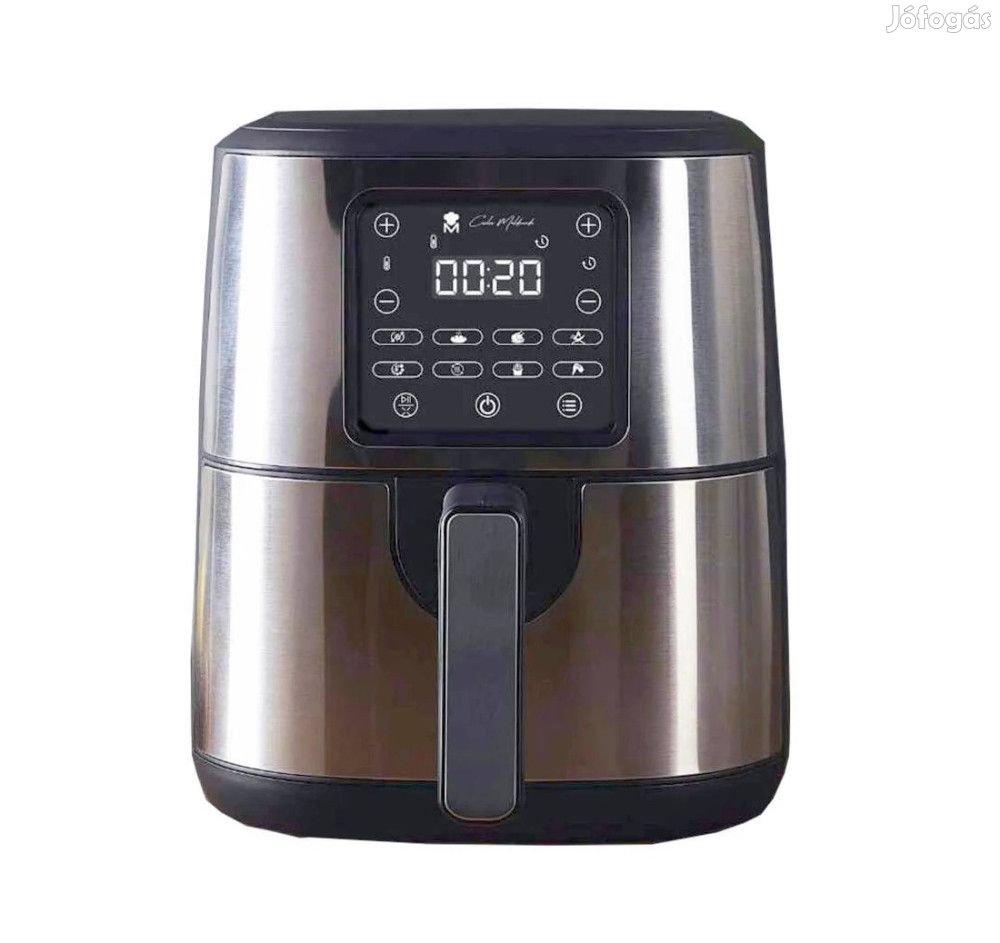 Bergner MasterPro BGMP-9321-HU 4L 1500W digitális inox, nemesacél Air