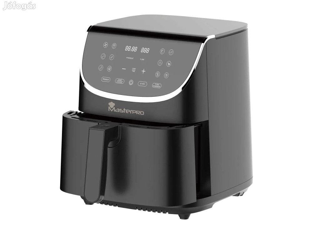 Bergner MasterPro XXL 7L 1800W digitális Air Fryer, forrólevegős olaj