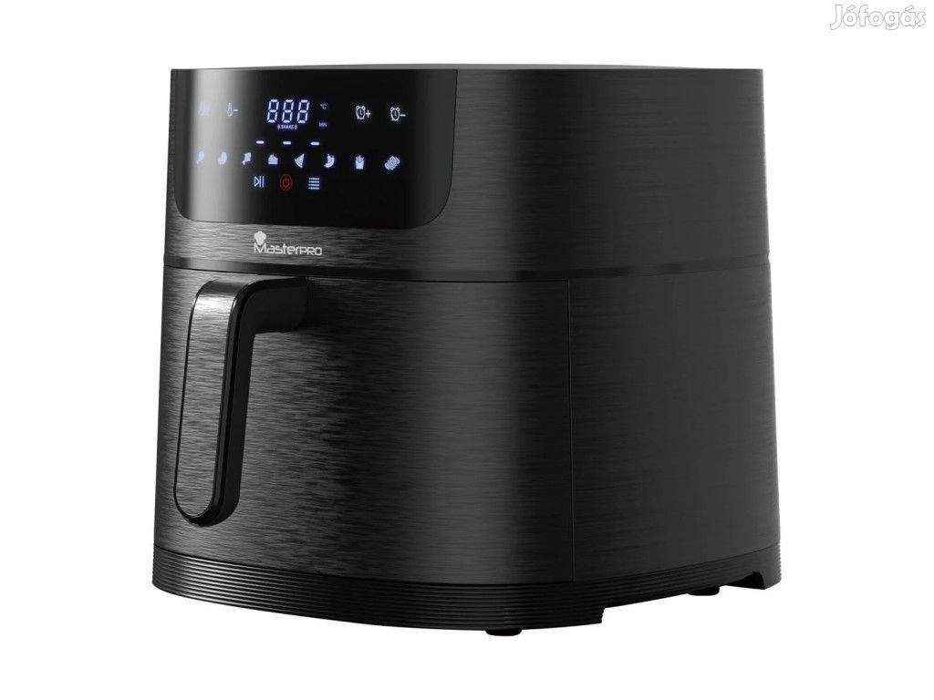 Bergner MasterPro XXL 8L 1700W digitális Air Fryer, forrólevegős olaj
