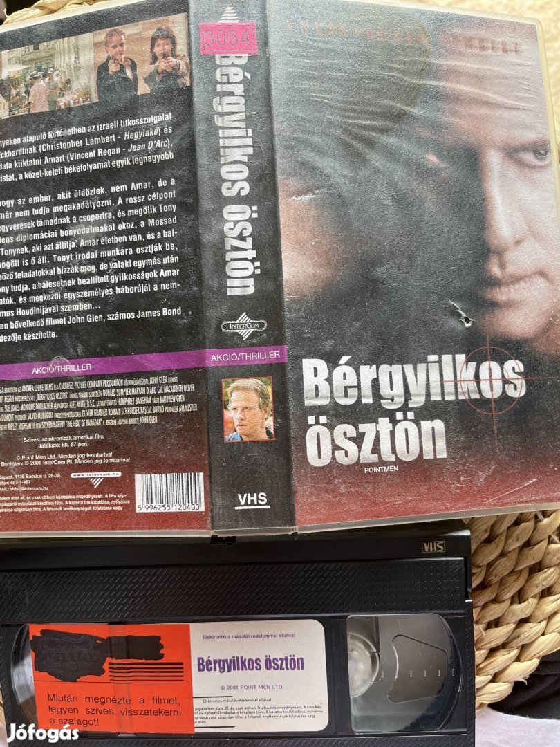 Bérgyilkos ösztön vhs kazetta