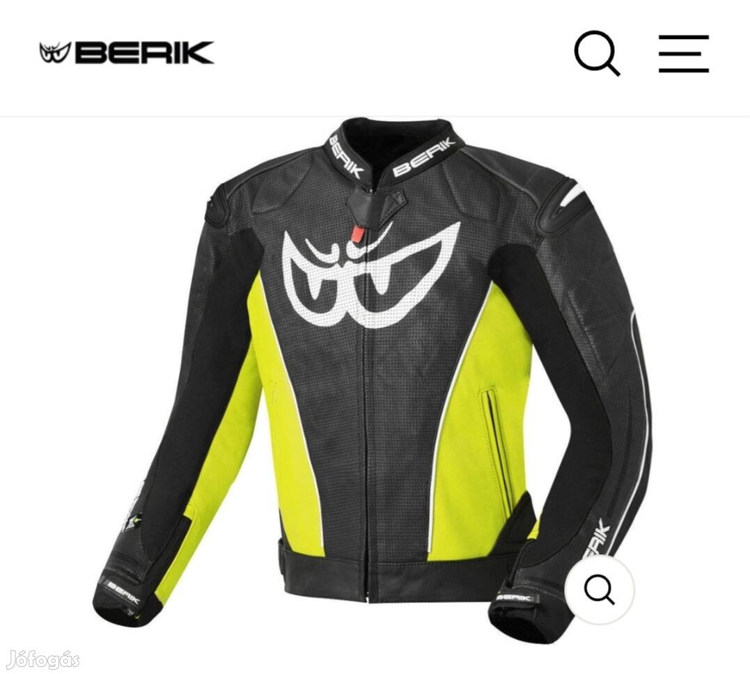 Berik street motoros bőrdzseki újszerű 54 es méret