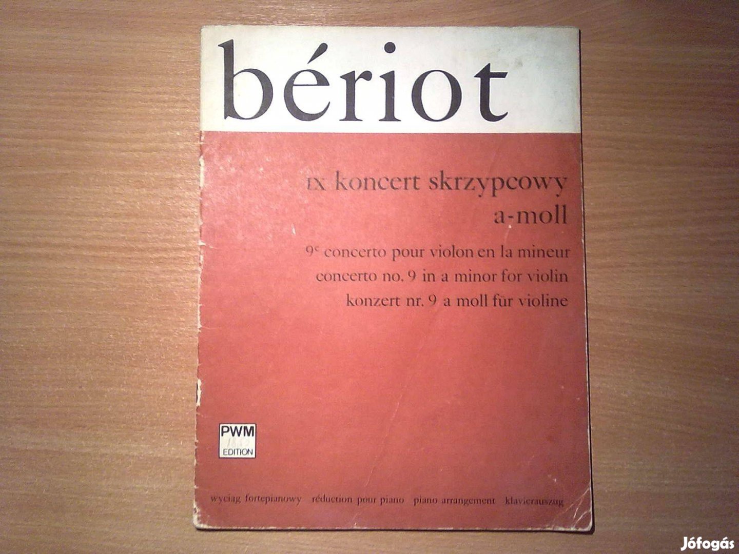Bériot - Konzert Nr. 9 a Moll für Violine - Klavierauszug