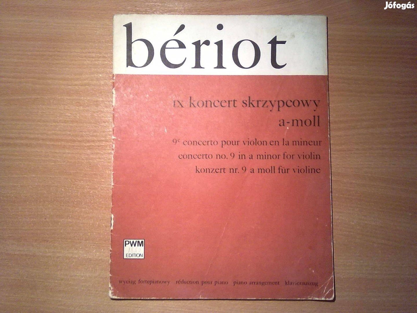 Bériot - Konzert Nr. 9 a Moll für Violine - Klavierauszug