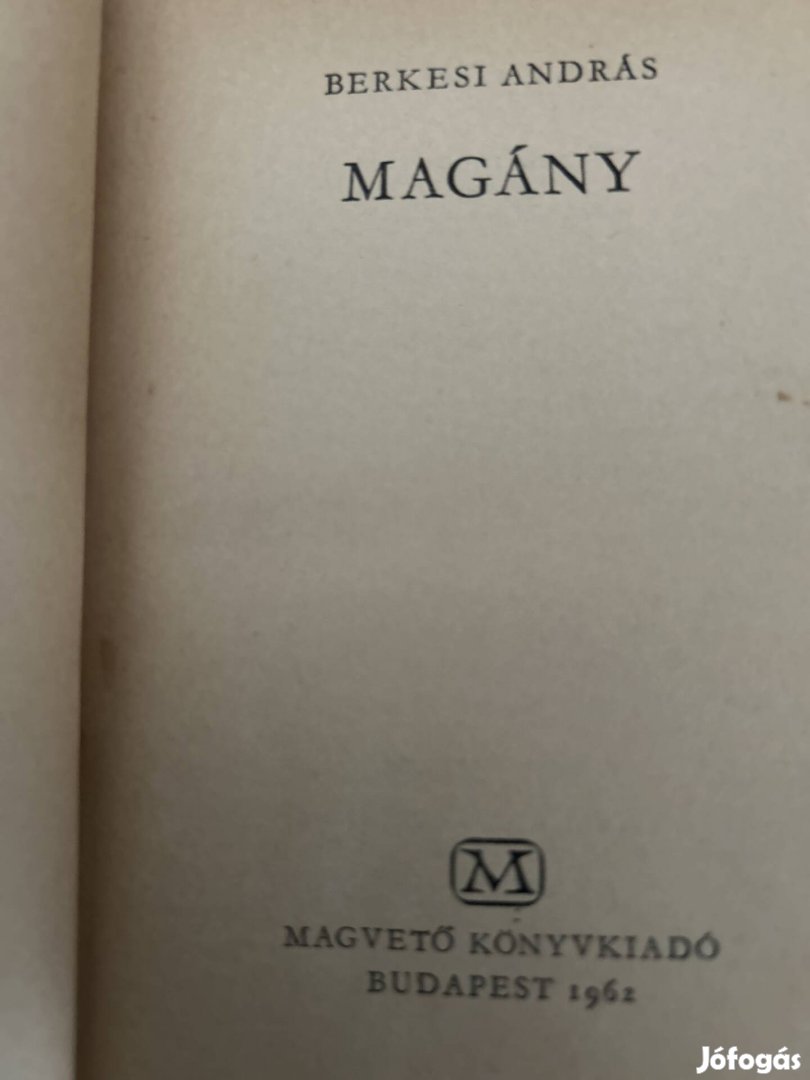 Berkesi András: magány 1962