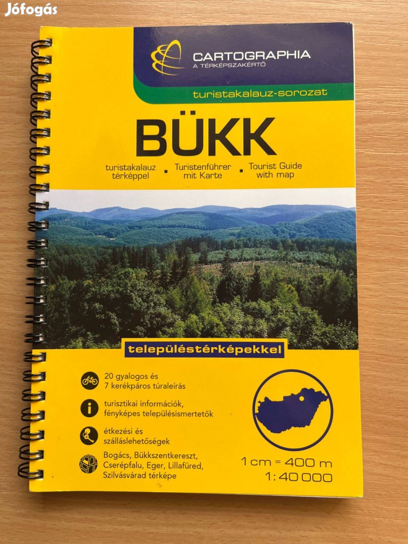 Berki Zoltán Bükk turistakalauz térképpel - településtérképekkel