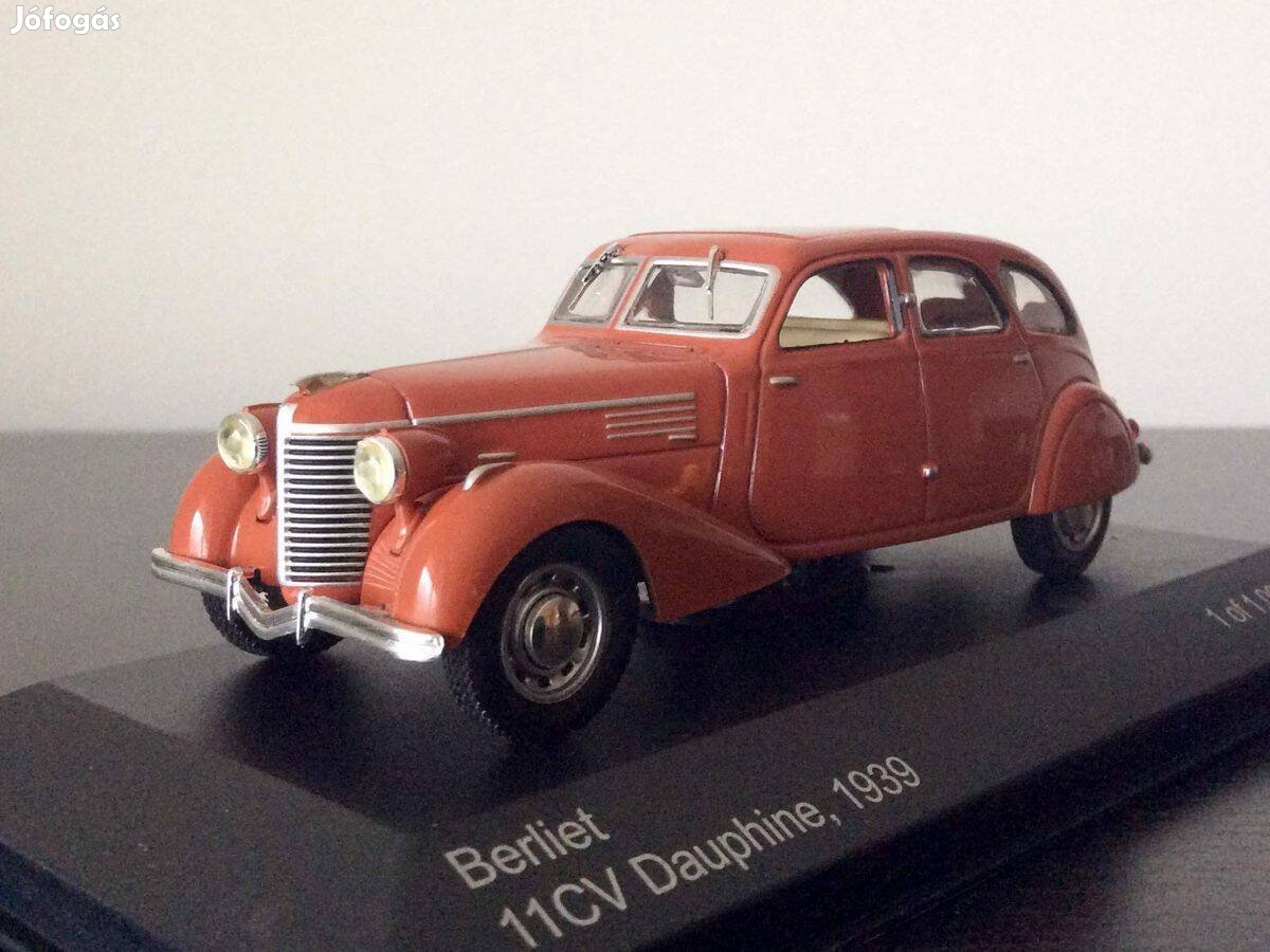 Berliet 11CV Dauphine 1939 1:43 1/43 Whitebox