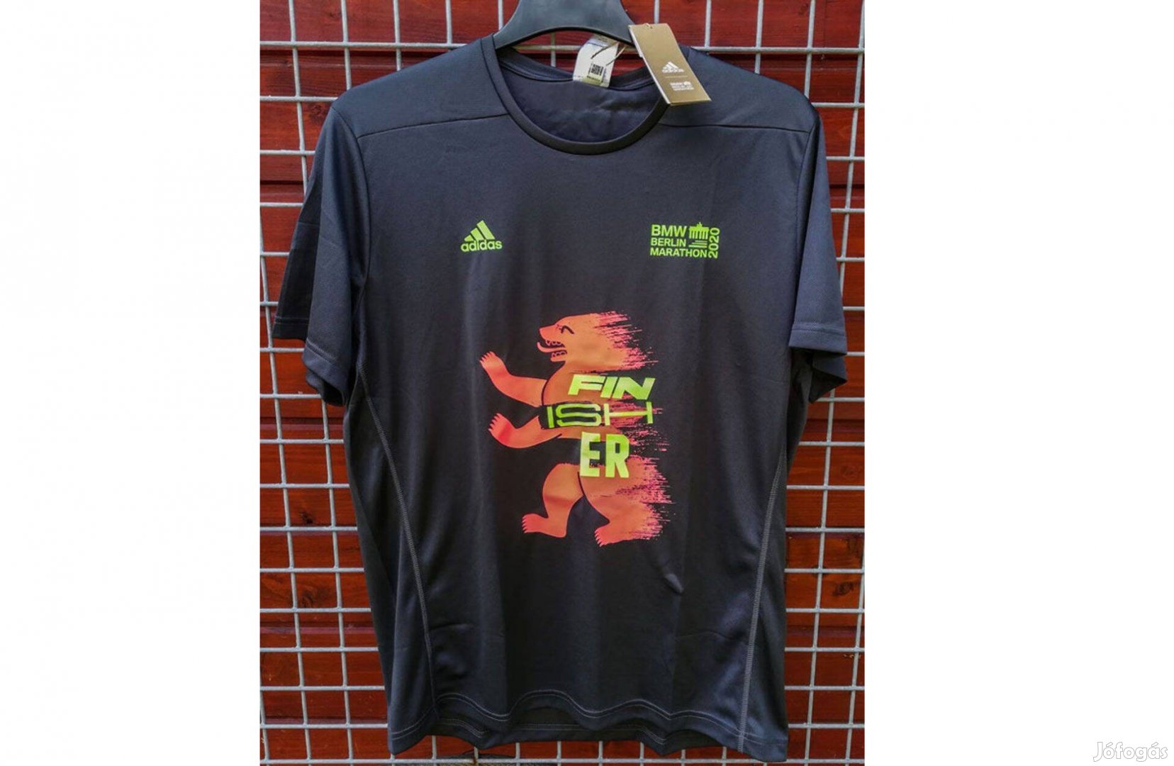 Berlin 2020 Marathon eredeti adidas futópóló (L)