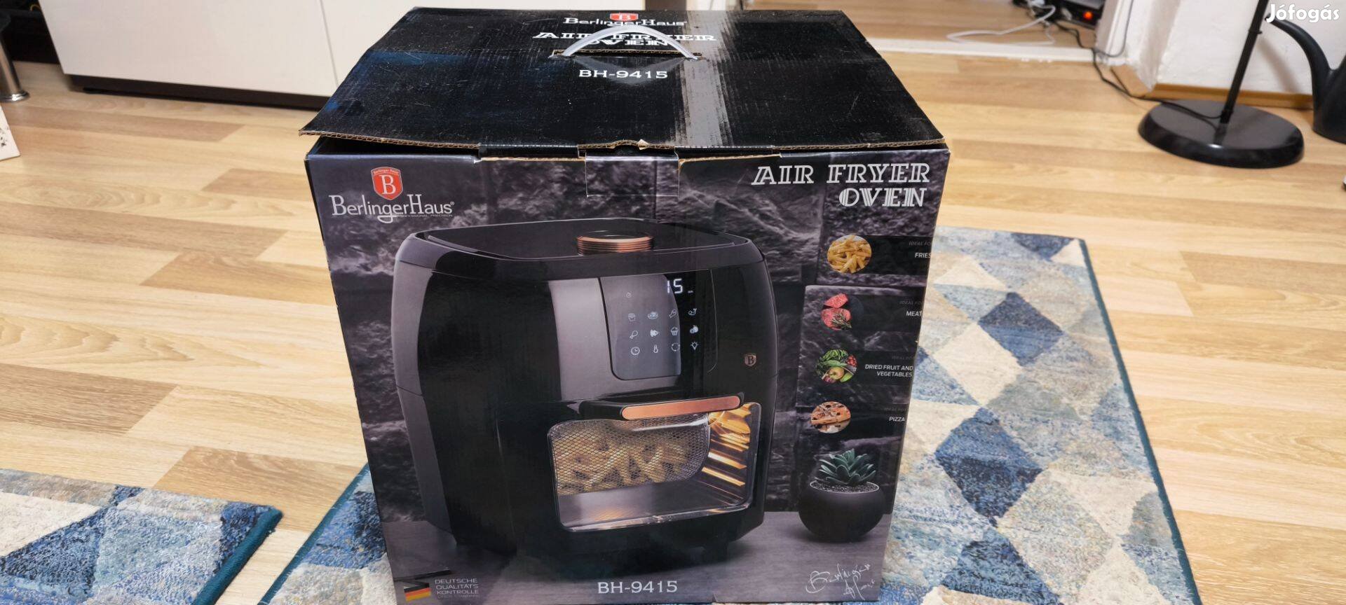 Berlinger Haus Black Rose Collection Air Fryer forrólevegős sütő