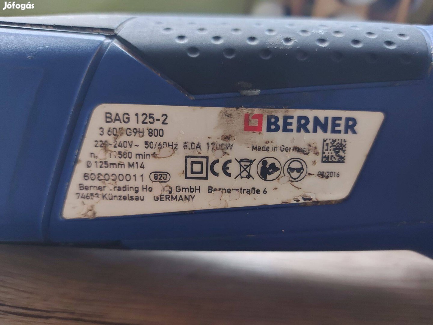 Berner - Bosch Gws 19-125 CIE Sarokcsiszoló 125mm 1900W