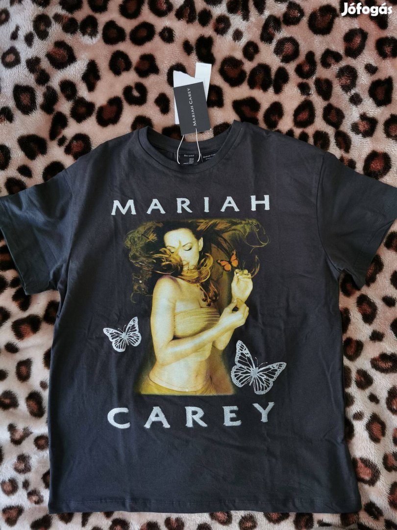 Bershka női póló, új, címkés, XS méret, Mariah Carey