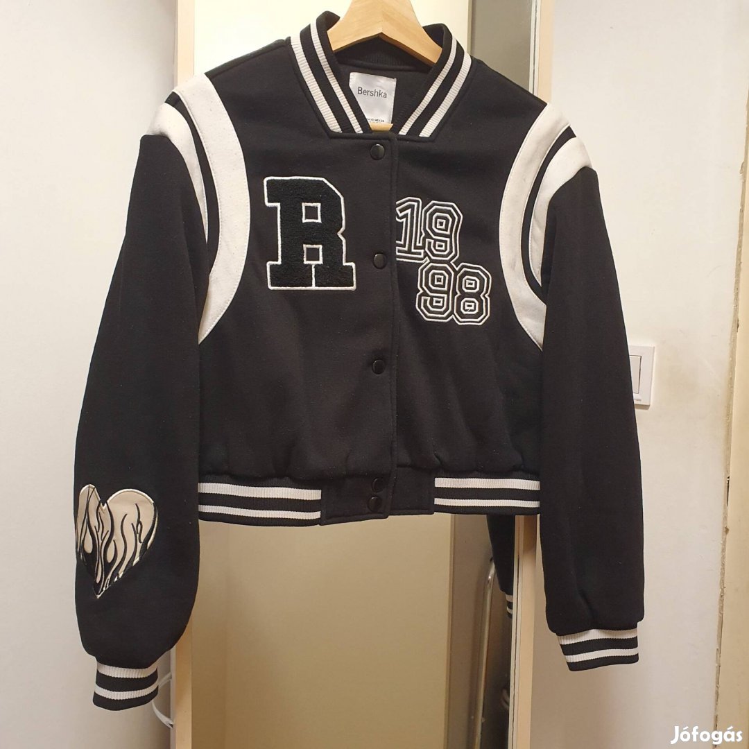 Bershka női varsity baseball bomber dzseki kabát