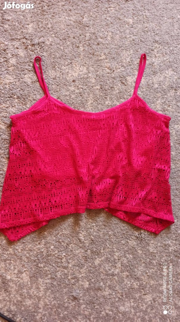 Bershka pink crop top