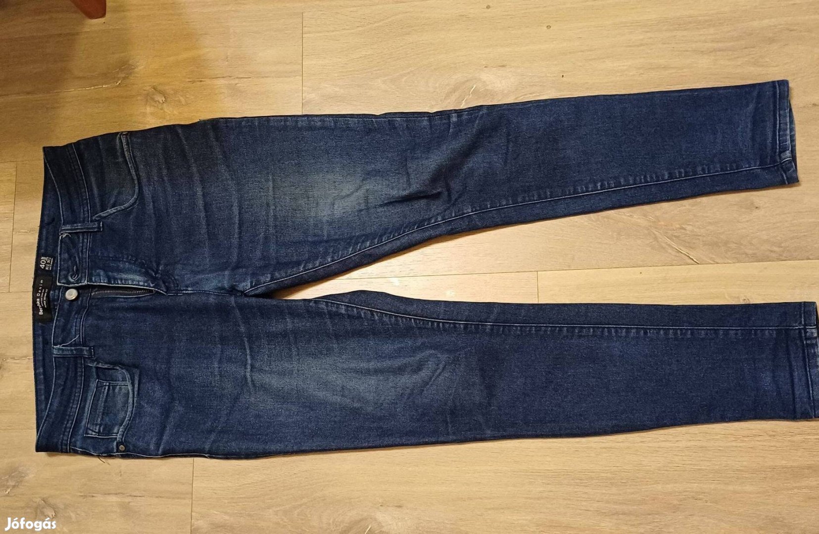 Bershka sötétkék férfi farmer (eur 40, super skinny fit)