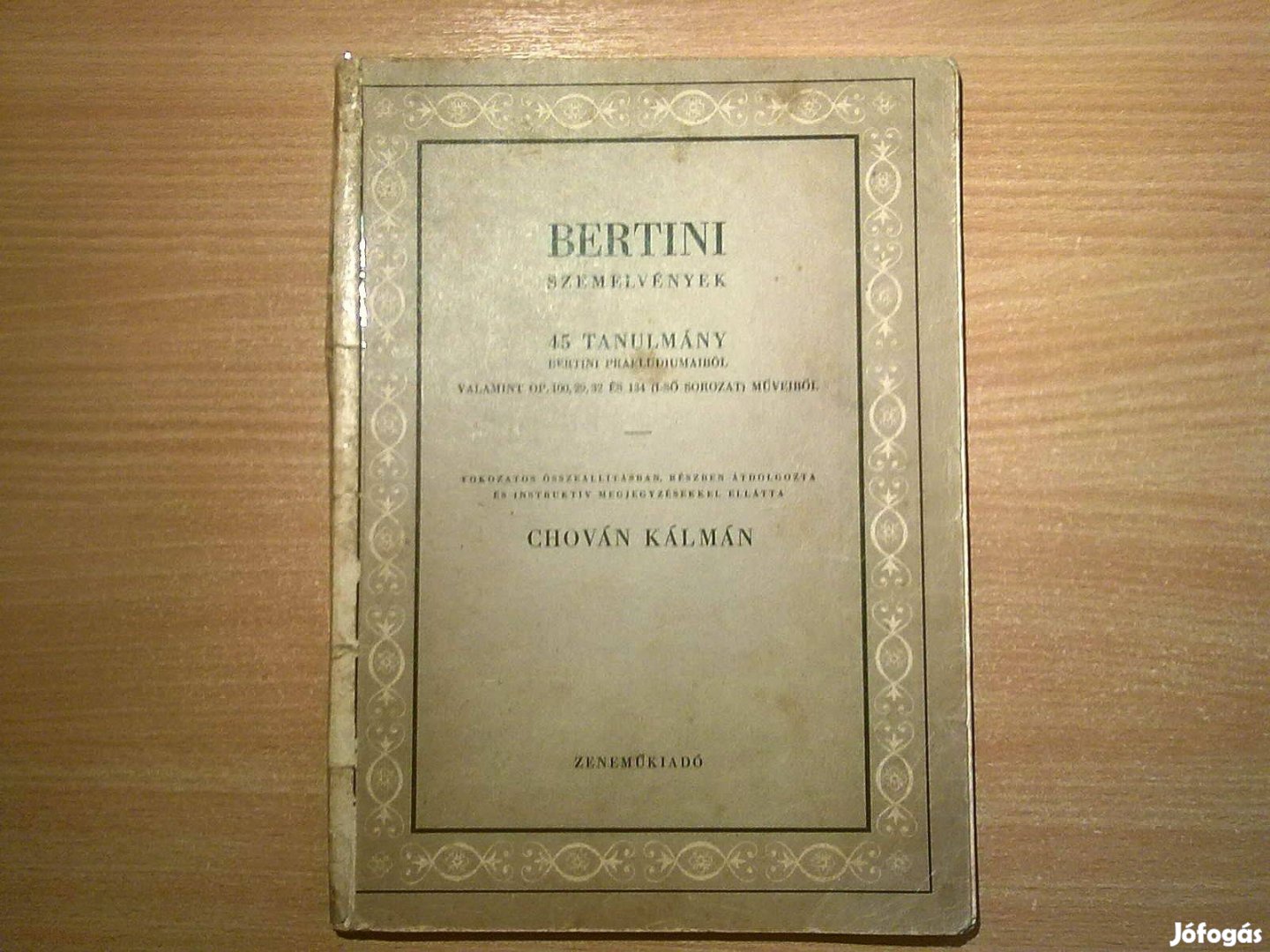 Bertini szemelvények - 45 tanulmány Bertini praeludiumából (1958)