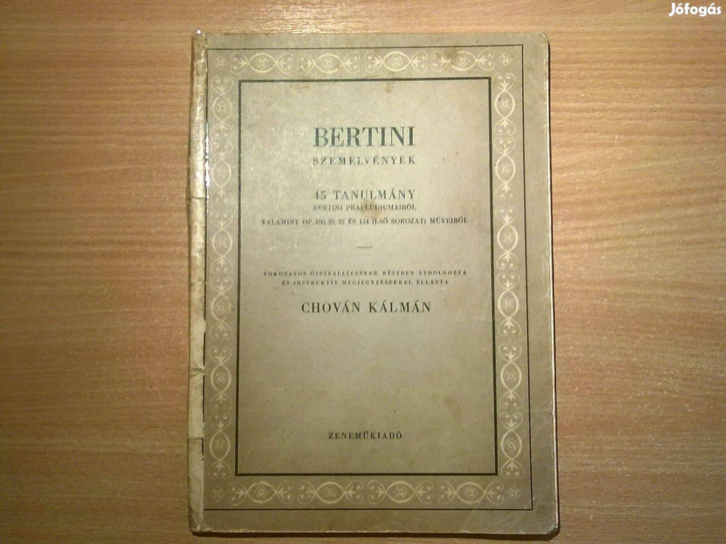 Bertini szemelvények - 45 tanulmány Bertini praeludiumából (1958)