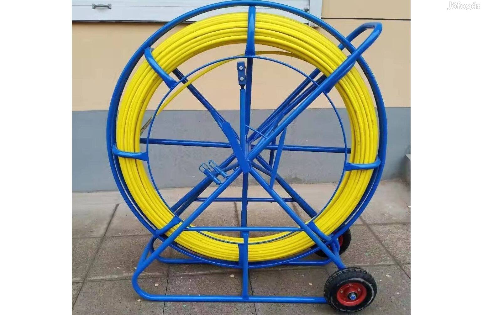 Berudaló, behúzó szál kerekes kerettel, üvegszálas 150 m, 10 mm, új