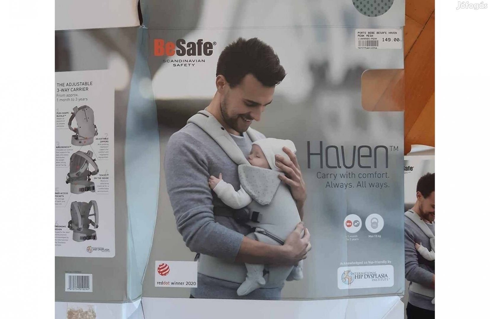 Besafe Haven csatos babahordozó