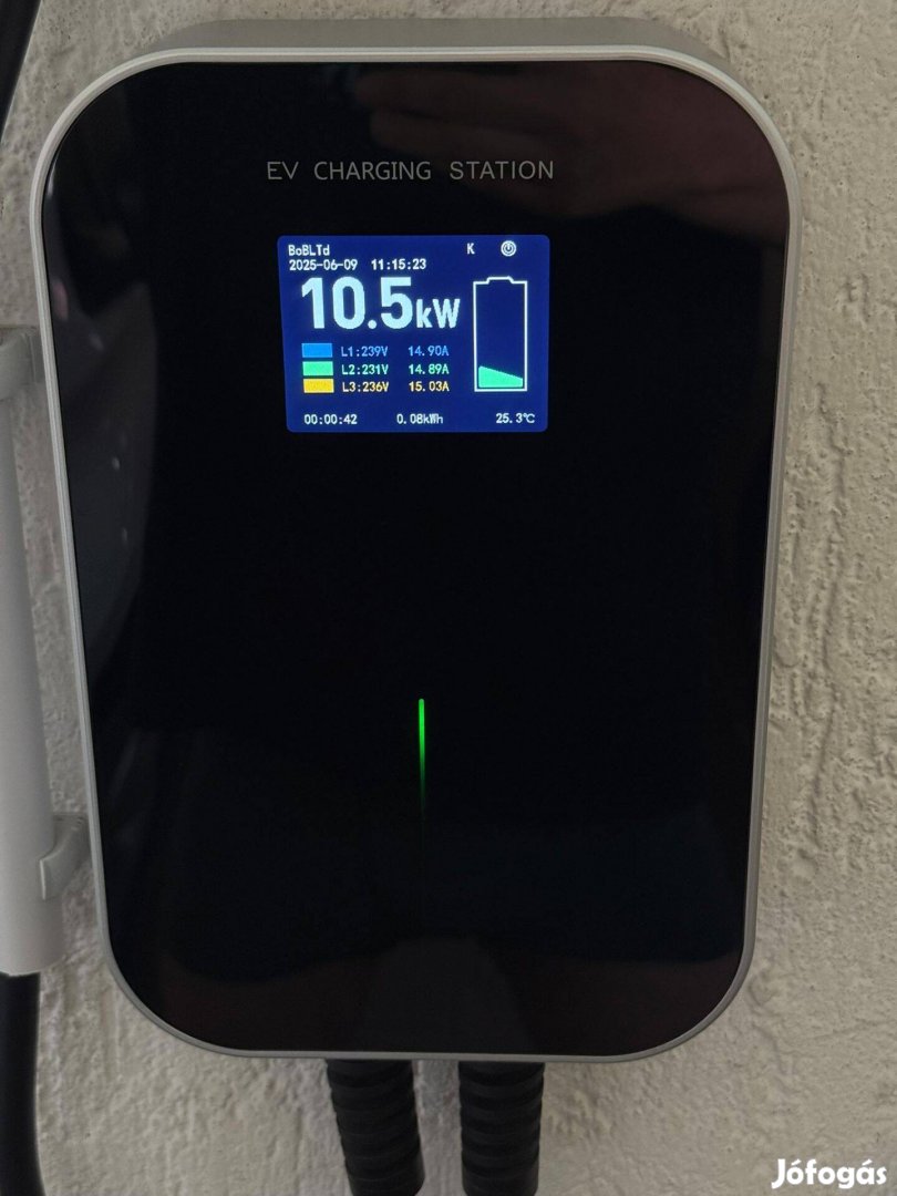 Besen elektromos autó fali töltő, APP|11kW|3x16A|Type2|Wifi|Bluetooth