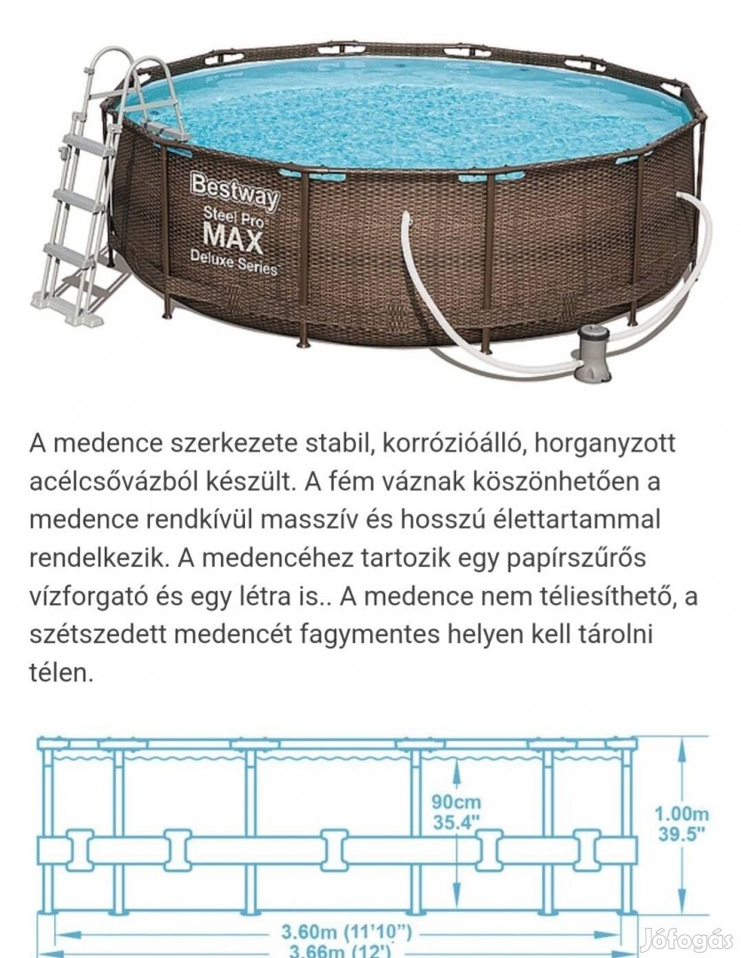 Best way medence tartozékaival együtt