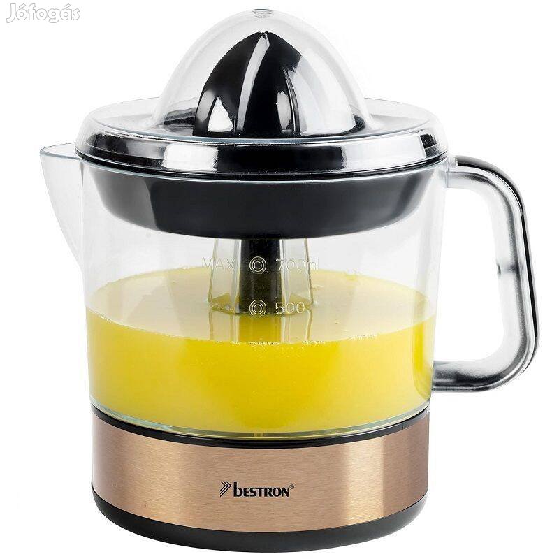 Bestron Acj350CO citrusfacsaró, 0,7lit, 40W - réz