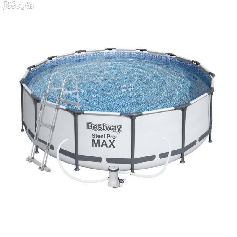 Bestway 56420 Steel Pro Max Medence vízforgatóval és létrával 366x122