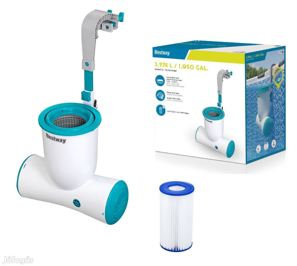 Bestway 58462 Skimatic COMBO FlowClear Skimmer, papírszűrős vízforgat