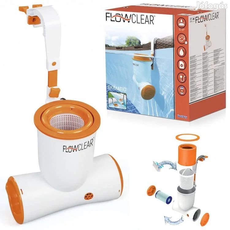 Bestway 58462 Skimatic FlowClear papírszűrős vízforgató és szkimmer C