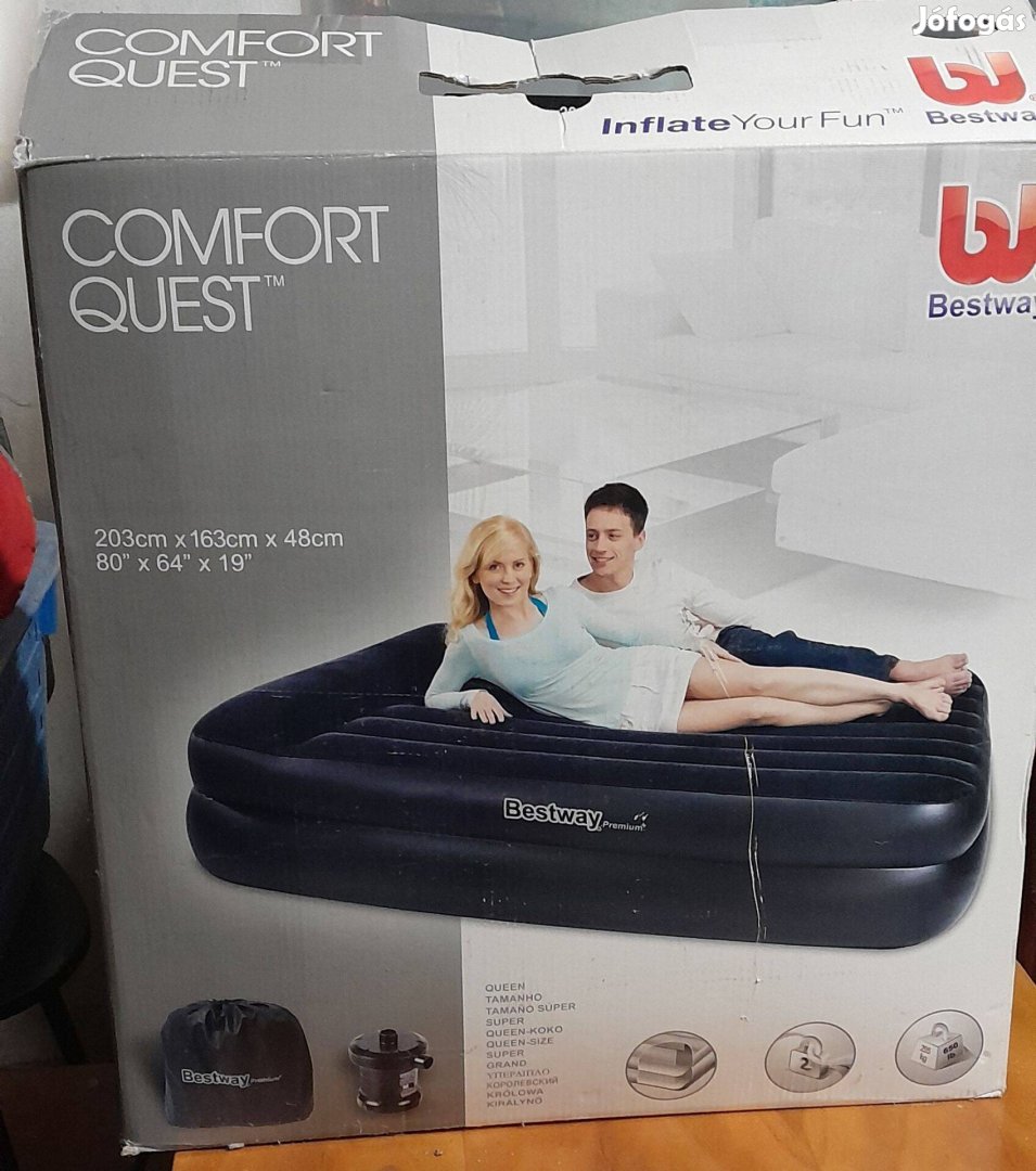 Bestway Comfort Quest dupla magasított felfújható vendégágy