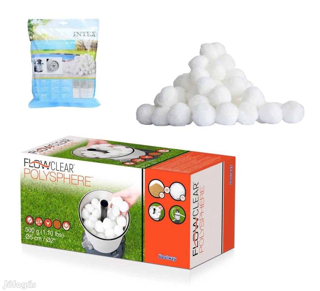 Bestway Polysphere 500g poliszférikus szűrőgolyó 18kg kvarchomok hely