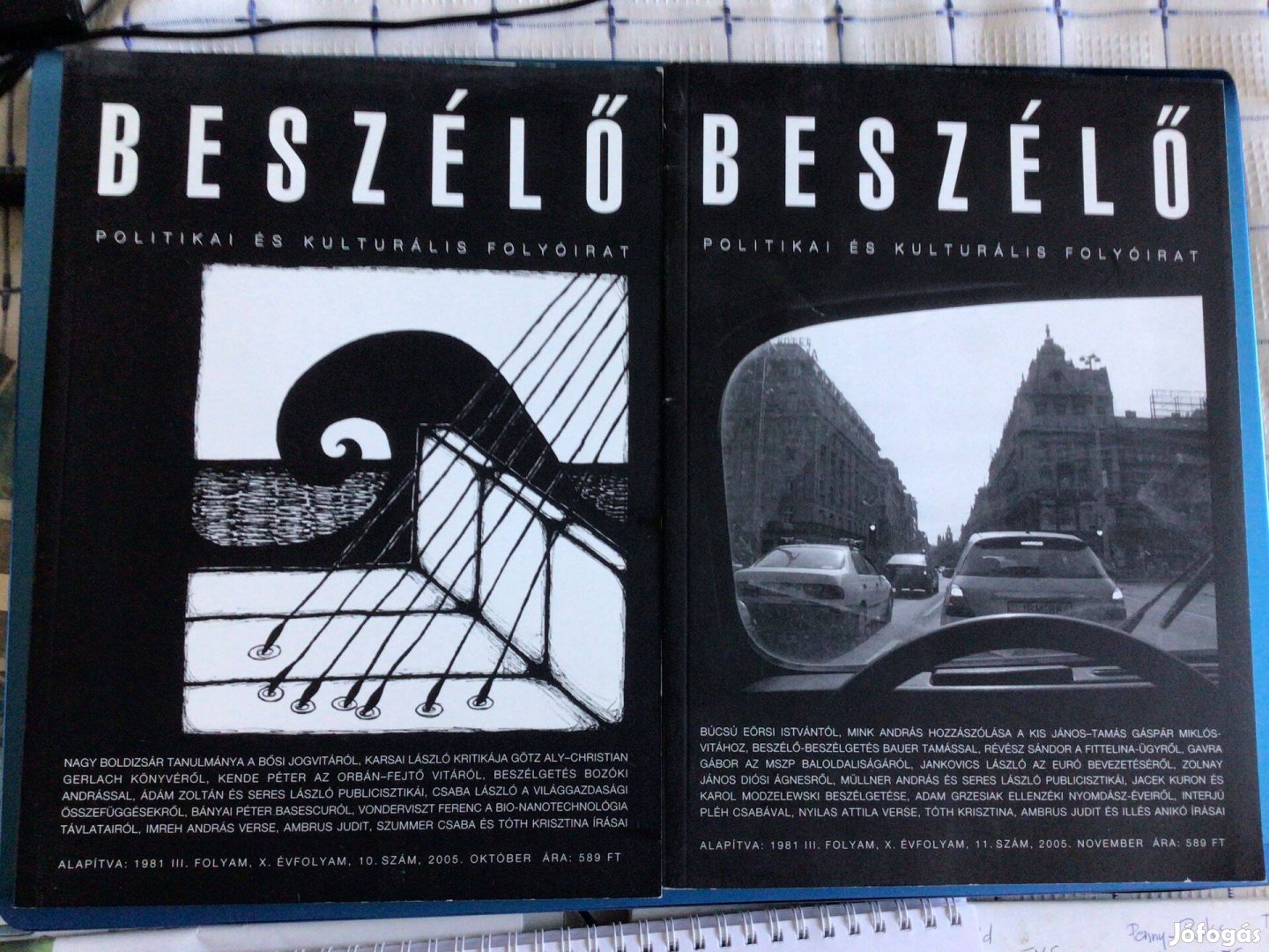 Beszélő folyóirat 2005 október-november egyben