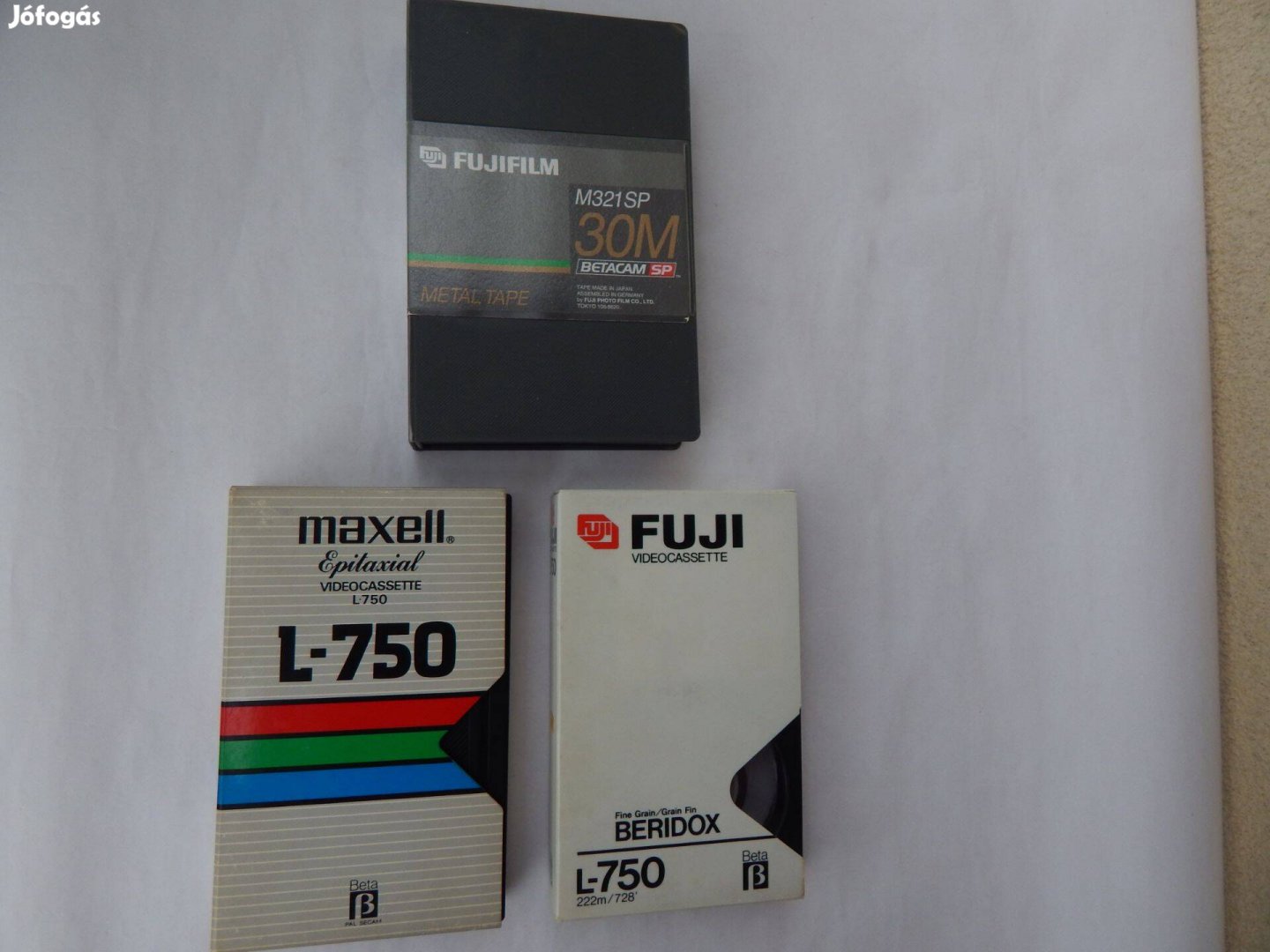 Betamax Betacam Videó Kazetták 3 Db-os Szettben