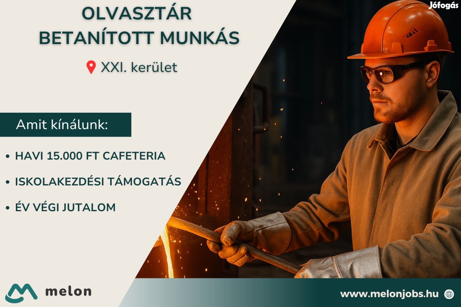 Betanított munkás (Olvasztár)