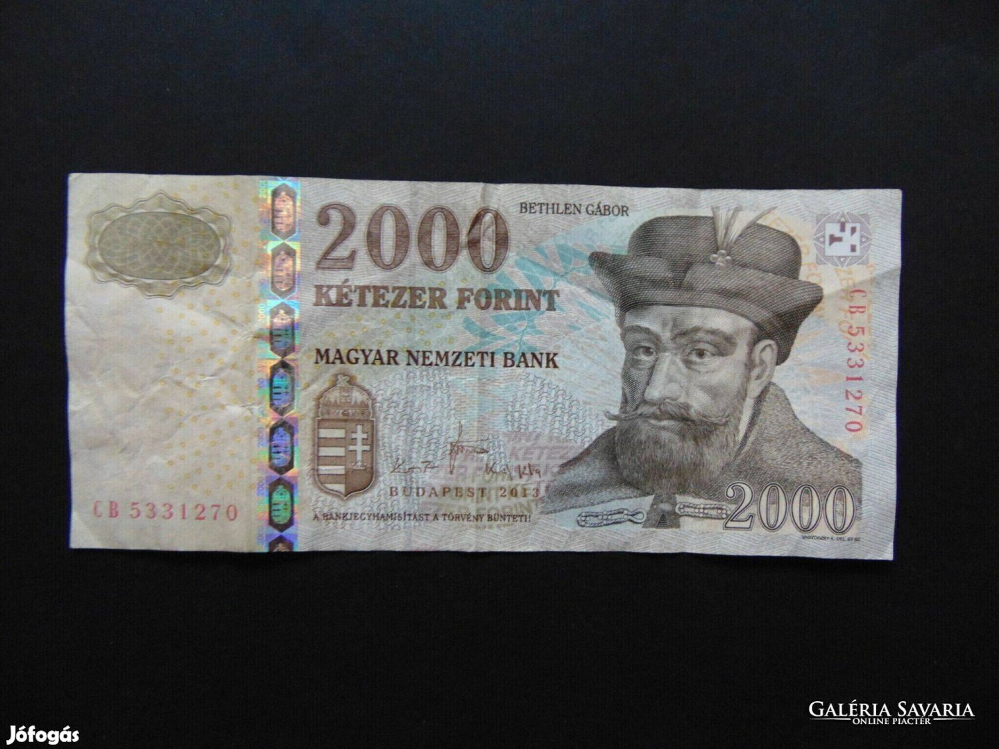 Bethlen Gábor 2000 forint 2013 CB