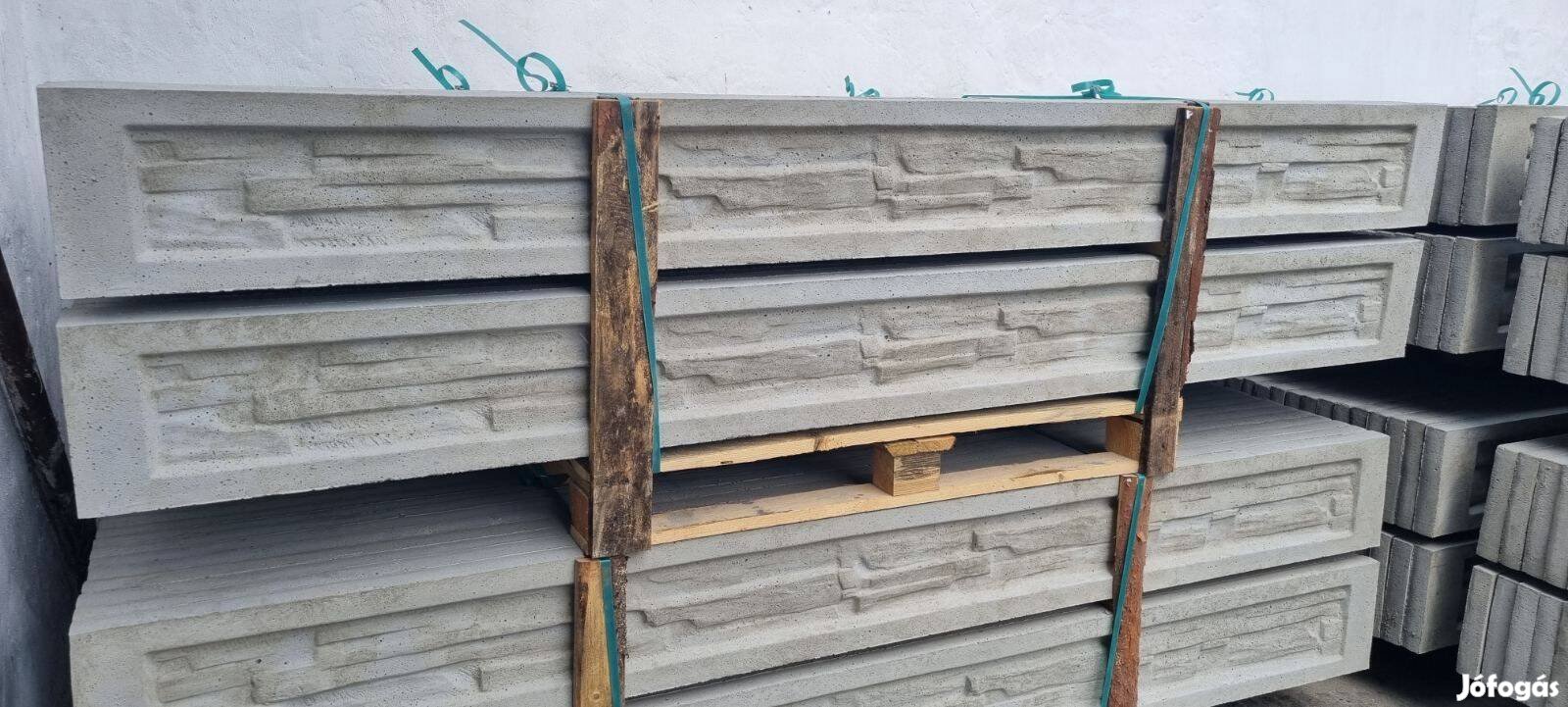 Beton lábazati elem 5x25x250 cm kerítéshez kapható !