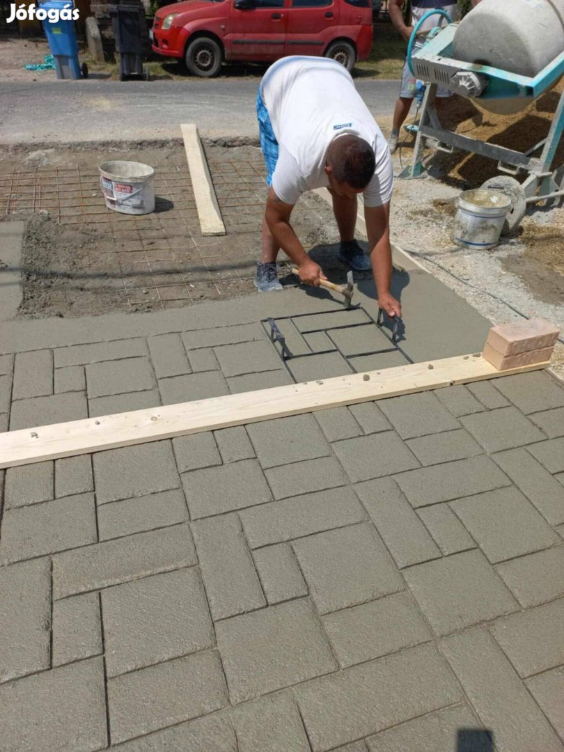 Beton mintázó sablon vasból Akciós Vegyes 50*50cm