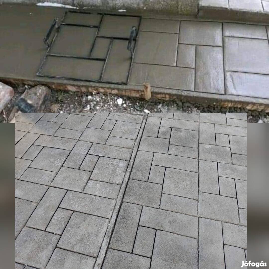 Beton mintázó sablon vasból Akciós Vegyes 50*50cm