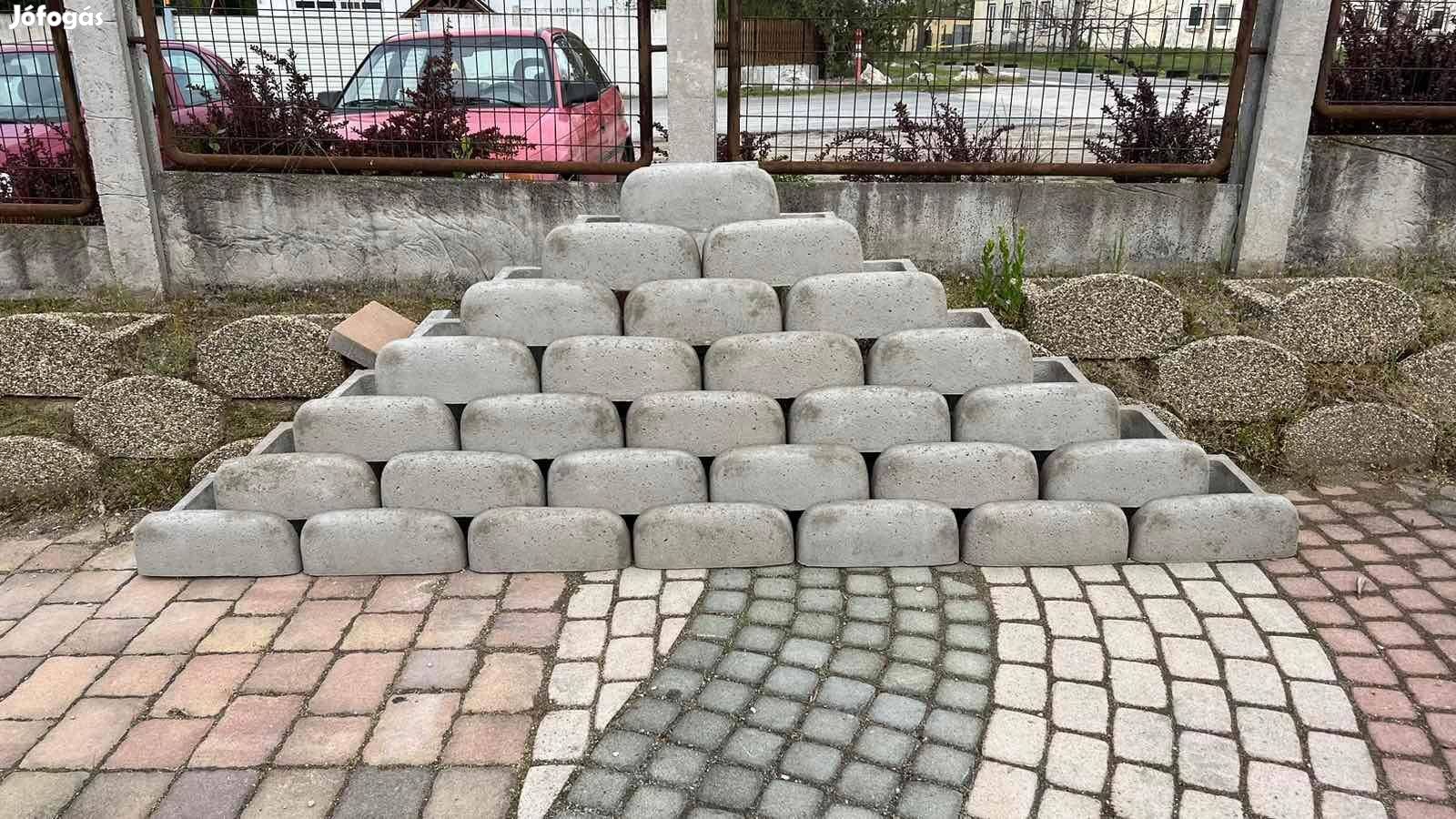 Beton támfal elemek