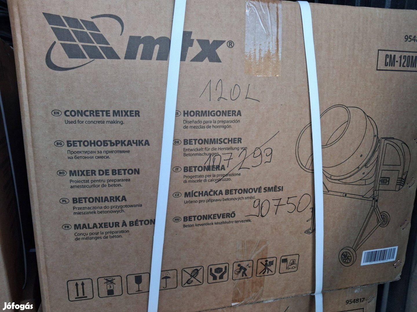 Betonkeverő akciós 107299ft helyett 90750ft Ezermester