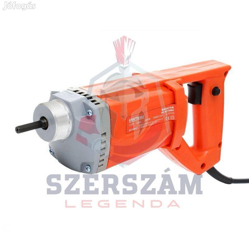 Betonvibrátor 1400W és 2 méteres tömlő KD10842